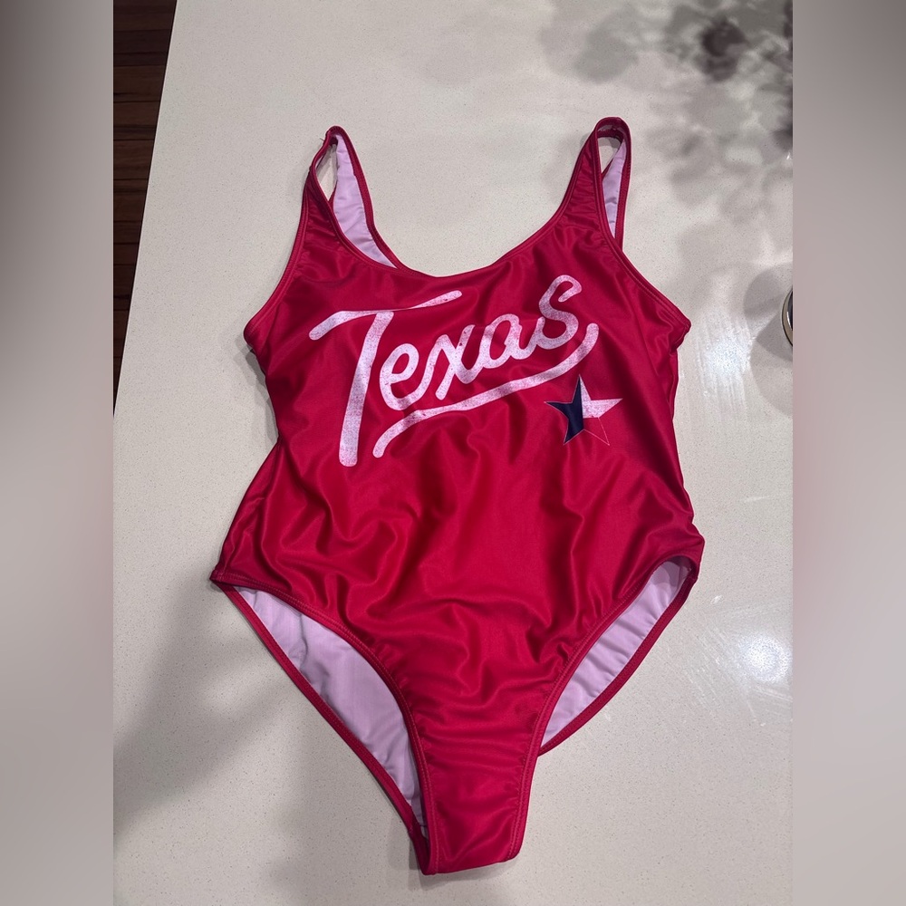 Red 'Texas' One-Piece Swimsuit